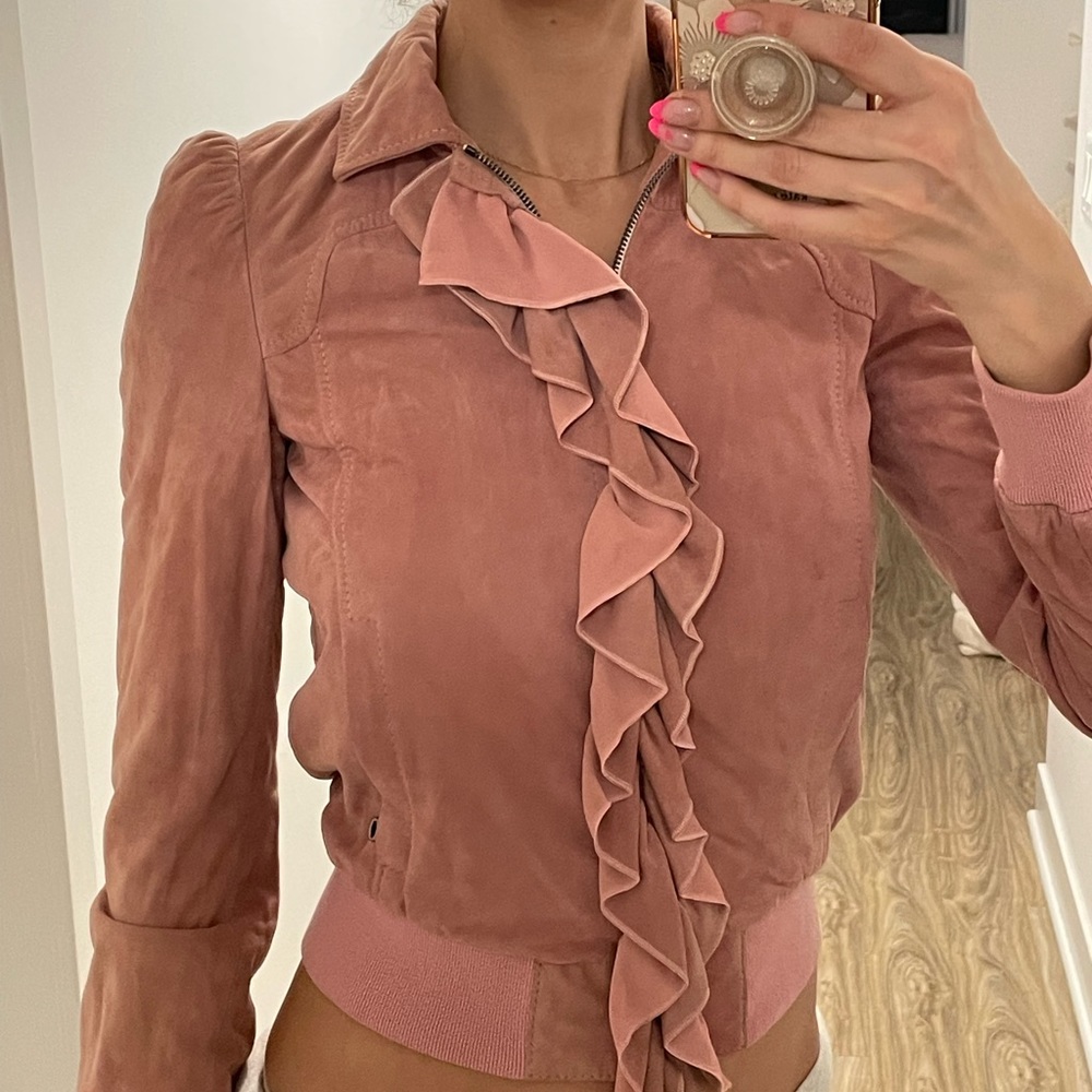 Dolce and Gabbana suede leather jacket